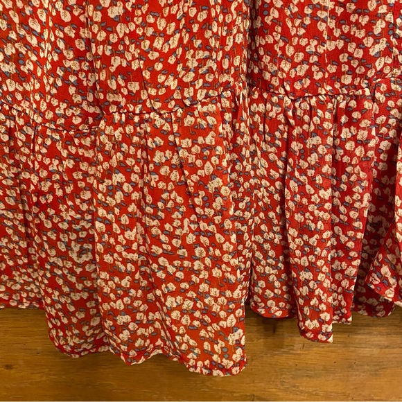 Princess Polly red floral tie strap Bonnie dress - Picture 5 of 9